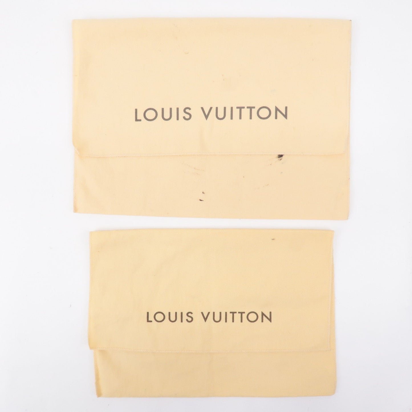 Louis Vuitton Set of 10 Dust Bag Flap Type Beige Brown