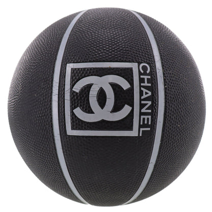 CHANEL Basketball Size 7 22cm Black Gray Vintage #BR728