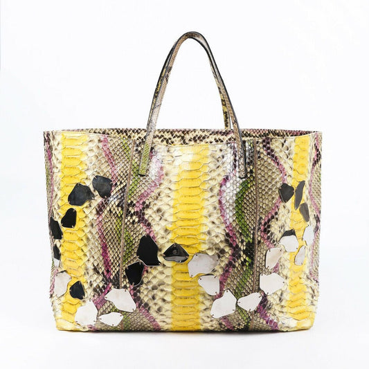 Fendi Mirrored Snakeskin Tote Bag