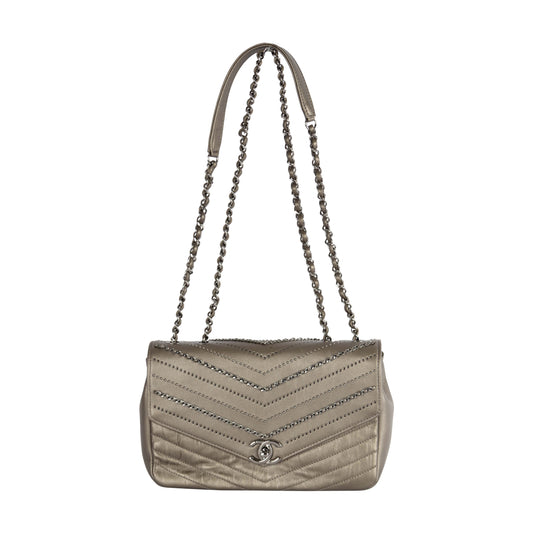 Chanel Chanel Embelished 'Chain Sequins' Chevron New Bag
