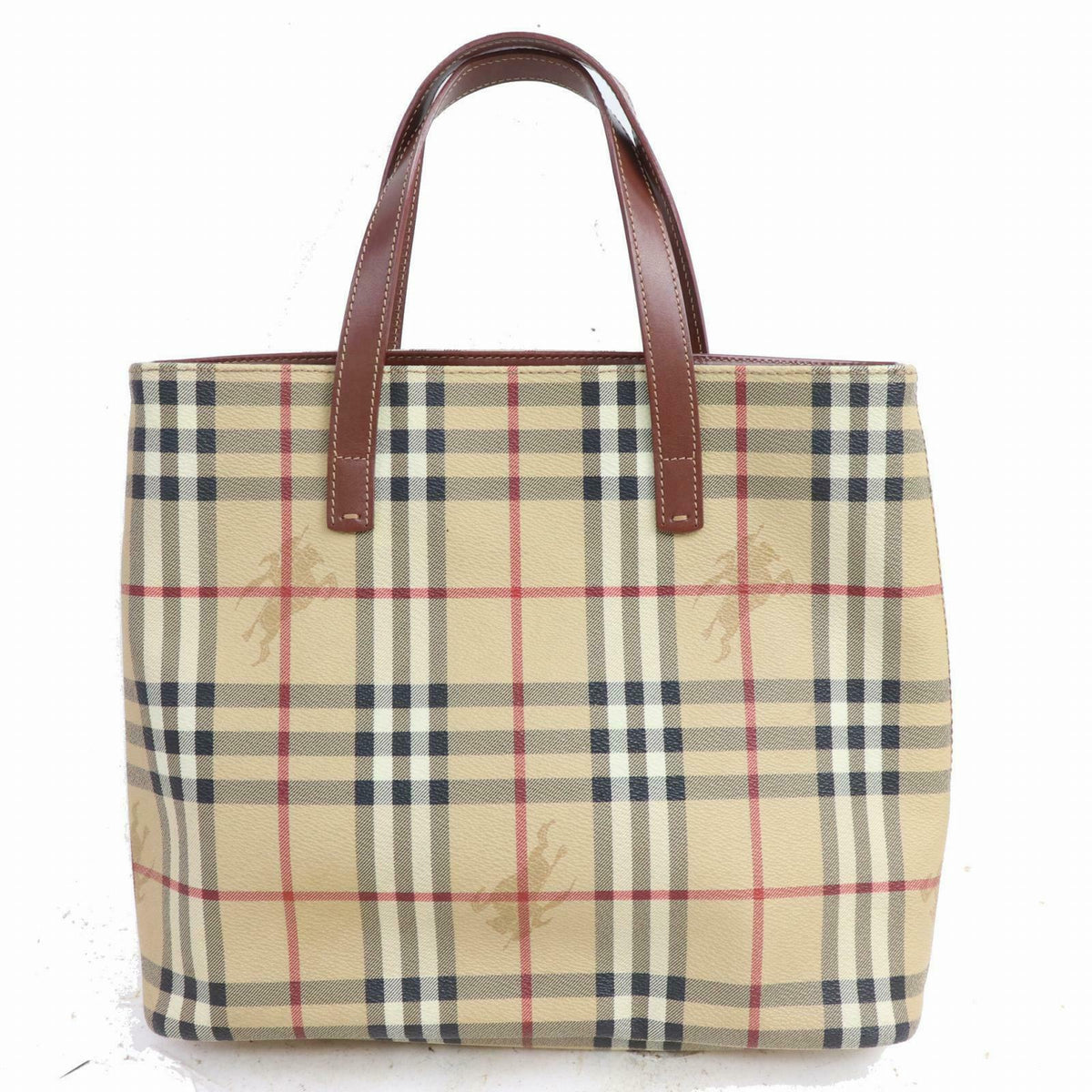 Indistinguishable  Burbe**y London Tote Bag Beige PVC (SHC1-15584)