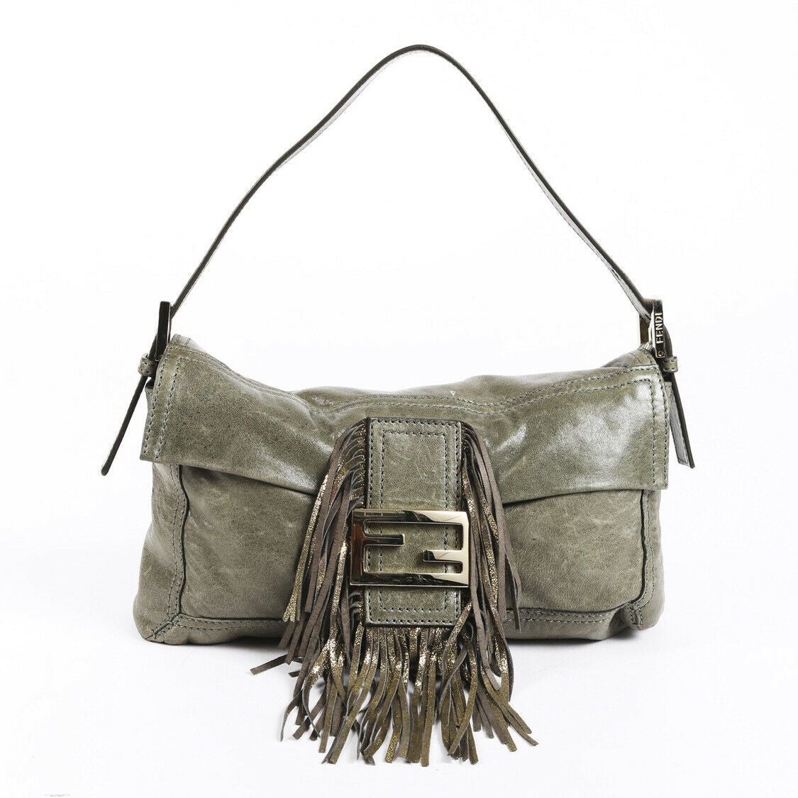 Fendi FF Fringe Baguette Bag