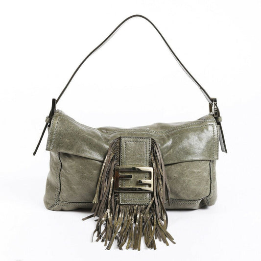 Fendi FF Fringe Baguette Bag