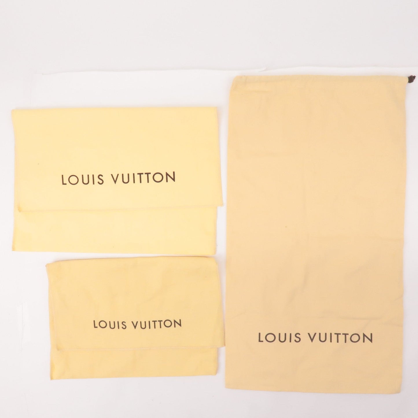 Louis Vuitton Set of 10 Dust Bag Beige