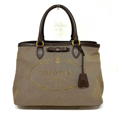 PRADA Logo Jacquard Tote