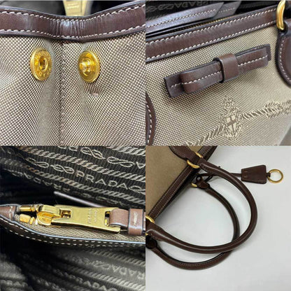 PRADA Logo Jacquard Tote