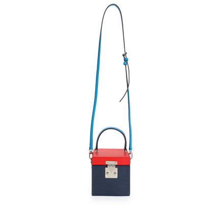 LOUIS VUITTON Indigo & Coquelicot Epi Bleecker Box