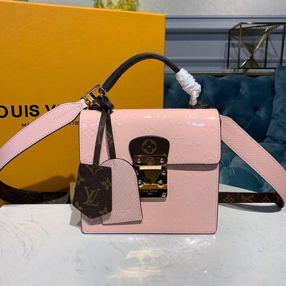 Louis Vuitton Spring Street Monogram Vernis Rose Ballerine