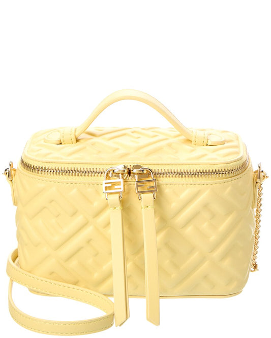 Fendi Ff Leather Vanity Case