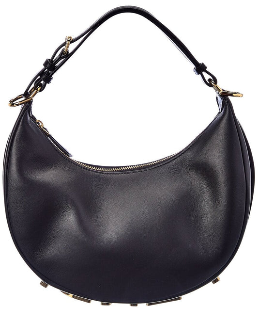 Fendi Fendigraphy Small Leather Hobo Bag