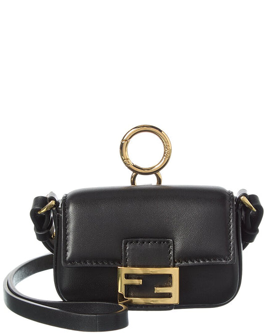 Fendi Baguette Leather Bag Charm