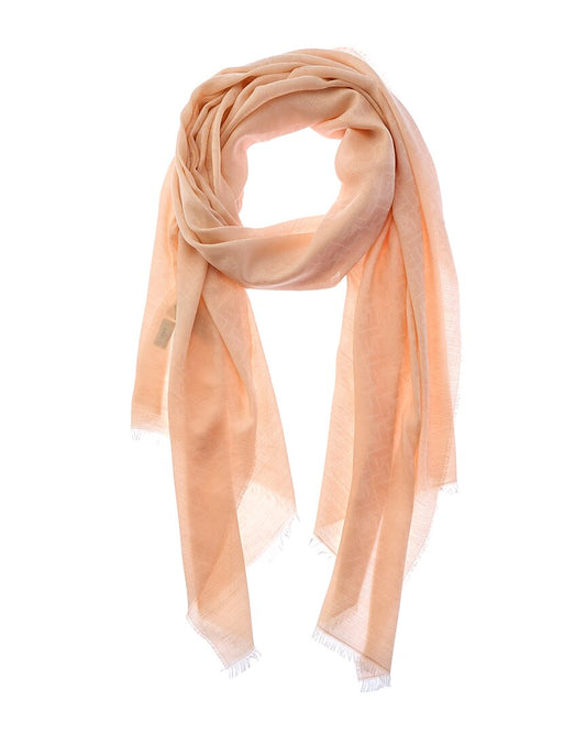 Fendi Ff Cashmere & Silk-Blend Scarf Grey