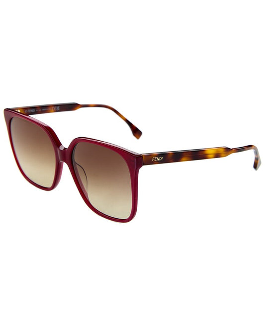 Fendi Women's Fe40030i 59Mm Sunglasses Red