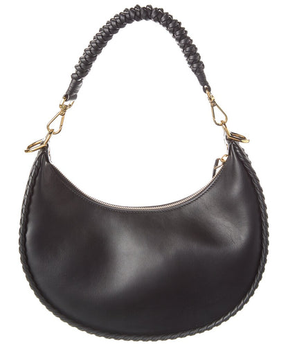 Fendi Fendigraphy Small Leather Hobo Bag