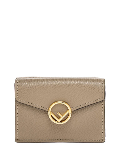 Fendi F Is Fendi Leather Micro Wallet
