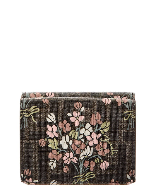 Fendi Roma Ff Jacquard Card Case