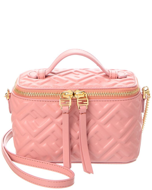 Fendi Ff Leather Vanity Case