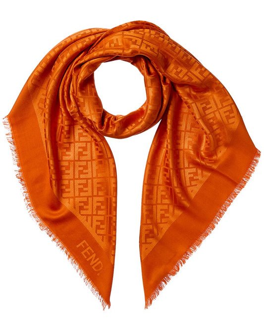 Fendi Silk & Wool-Blend Scarf
