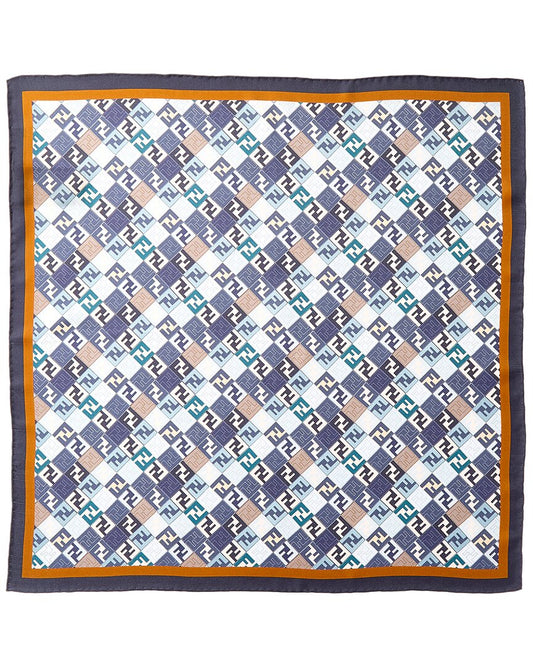 Fendi Ff Foulard Silk Scarf