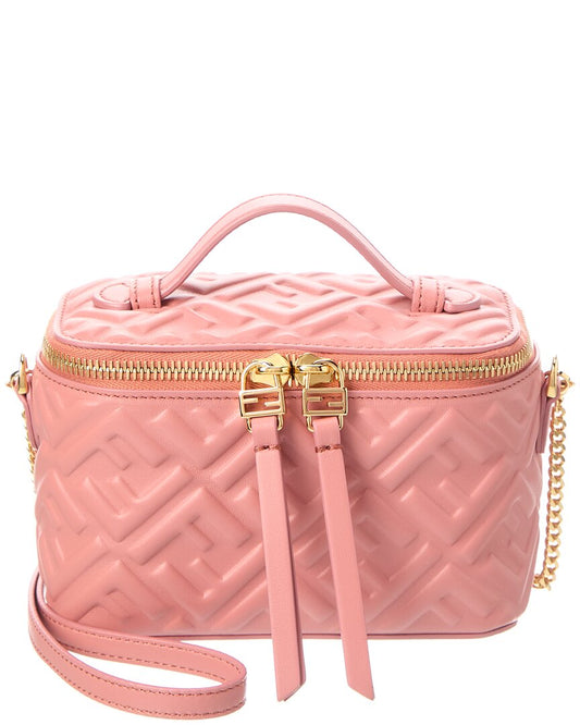 Fendi Ff Leather Vanity Case