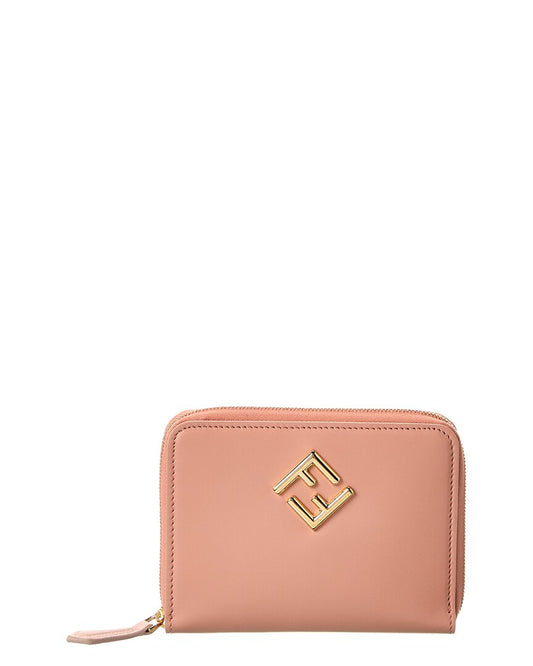 Fendi Ff Diamonds Leather Wallet