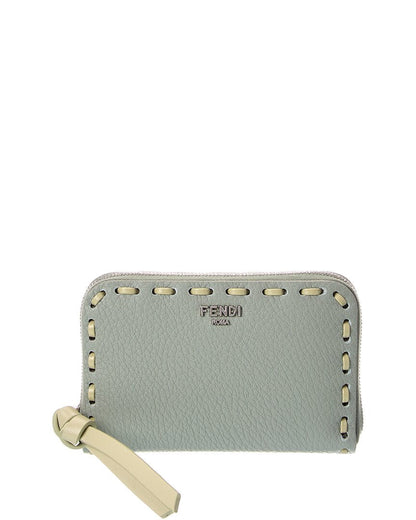 Fendi Peekaboo Mini Leather Coin Purse