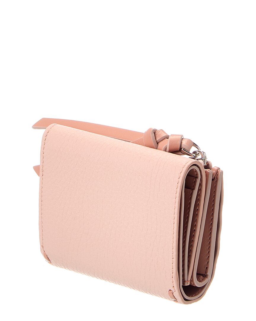 Fendi Peekaboo Micro Leather Trifold Wallet