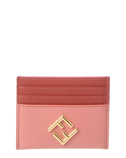 Fendi Ff Diamonds Leather Card Holder