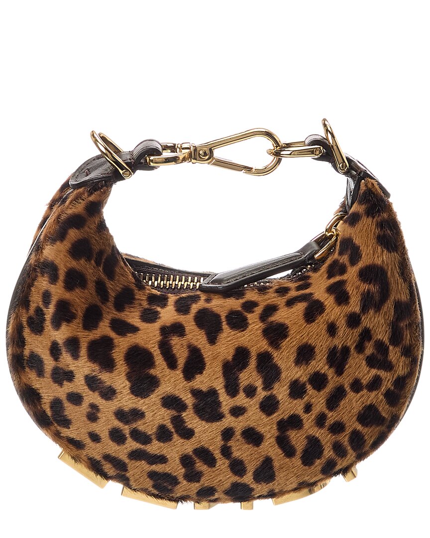 Fendi Fendigraphy Nano Haircalf Hobo Bag