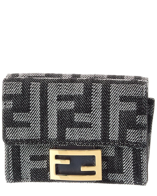 Fendi Baguette Micro Leather Card Case