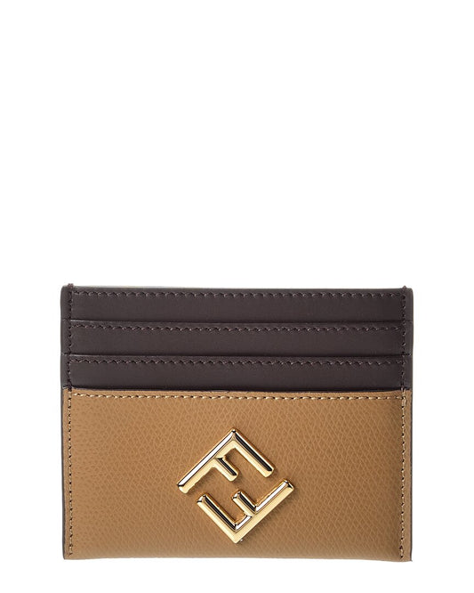 Fendi Ff Diamonds Leather Card Case