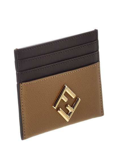 Fendi Ff Diamonds Leather Card Case