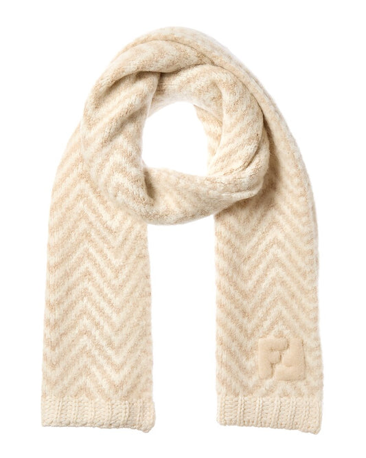 Fendi Ff Alpaca & Wool-Blend Scarf