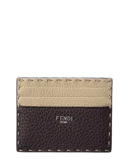 Fendi Selleria Leather Card Case