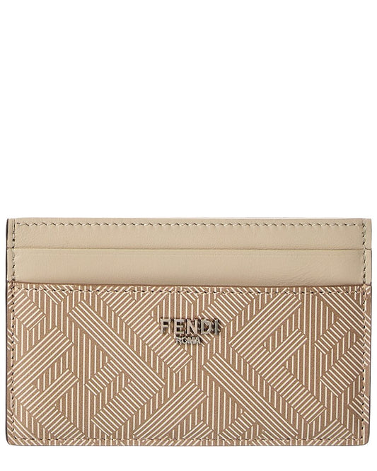 Fendi Shadow Leather Card Holder