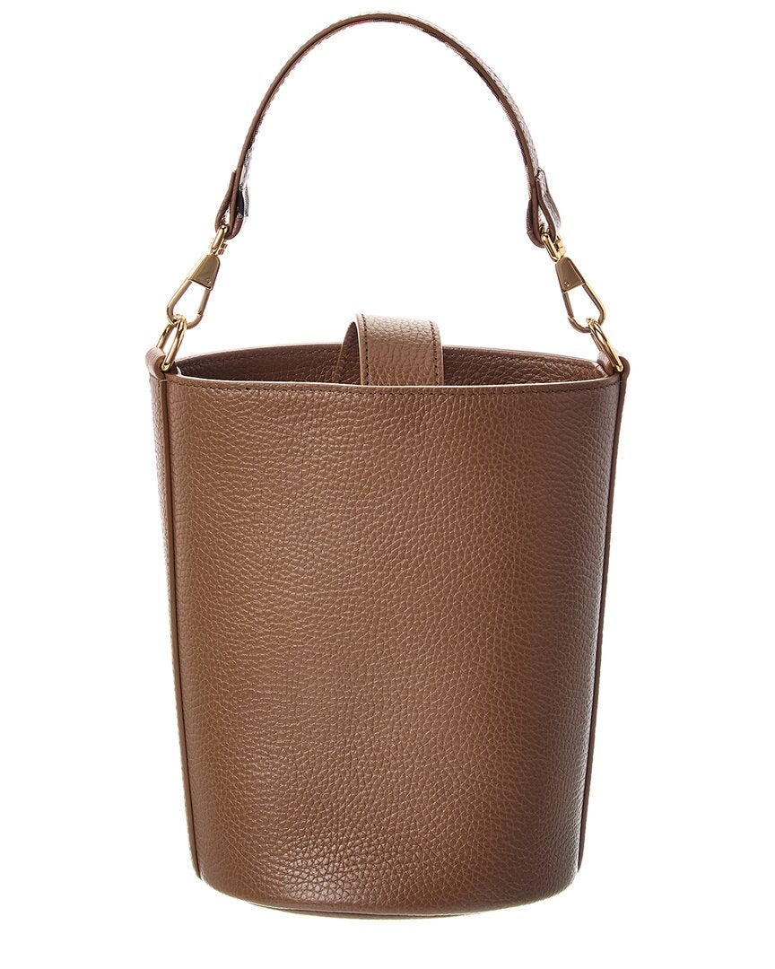 Burberry Small Leather Bucket Bag