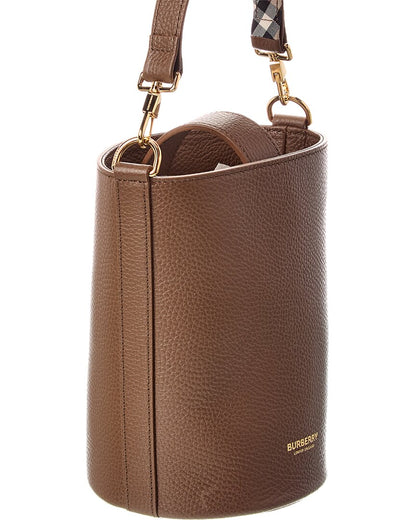 Burberry Small Leather Bucket Bag