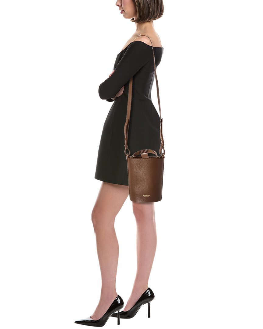 Burberry Small Leather Bucket Bag