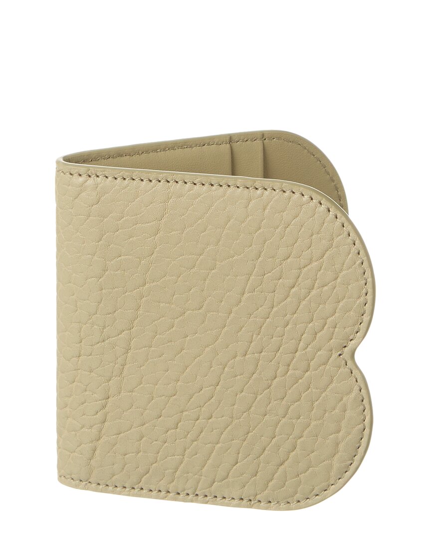 Burberry Chess Leather Card Holder White ONE SIZE