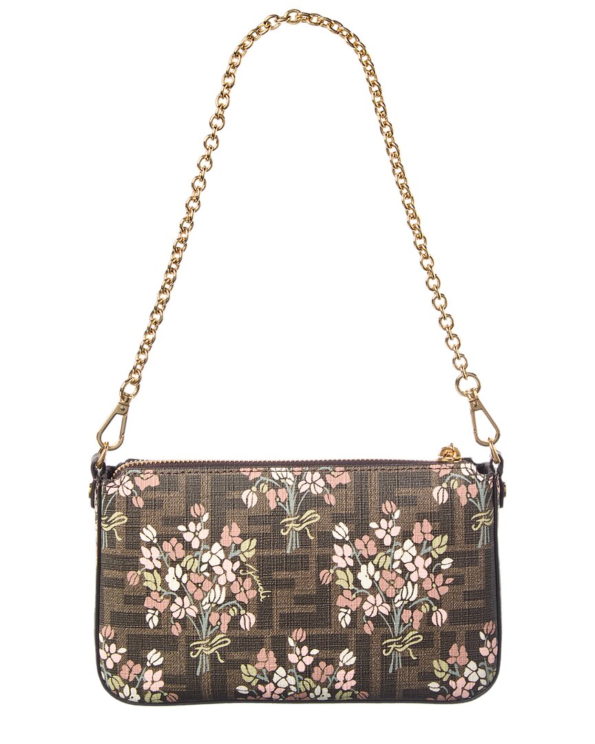 Fendi Baguette Ff Jacquard Pouch