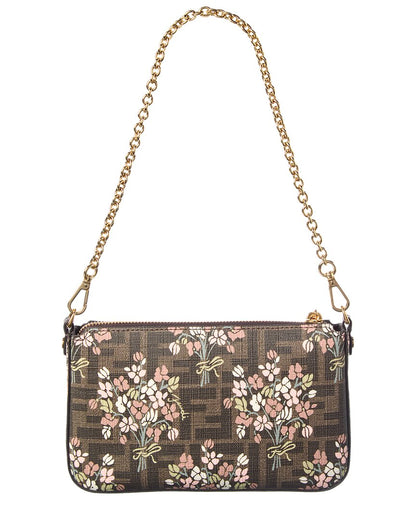 Fendi Baguette Ff Jacquard Pouch