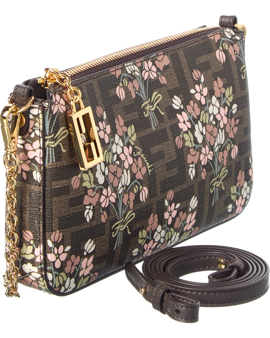 Fendi Baguette Ff Jacquard Pouch