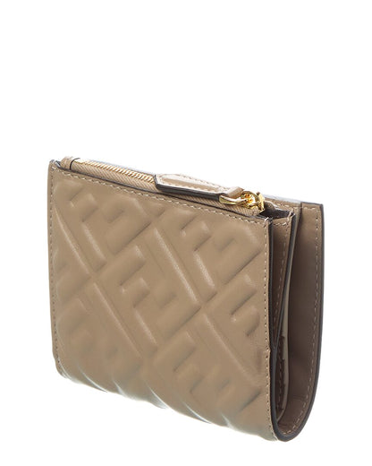 Fendi Slim Baguette Ff Leather Wallet