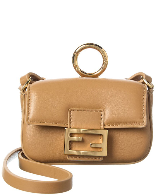 Fendi Baguette Leather Bag Charm