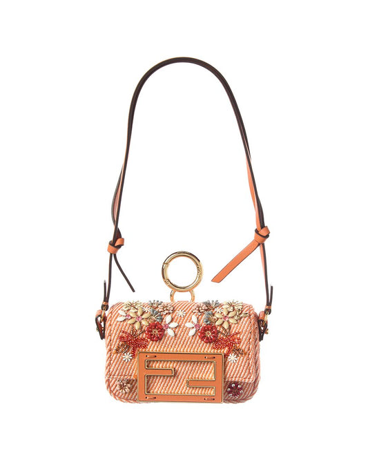 Fendi Baguette Nano Denim Charm