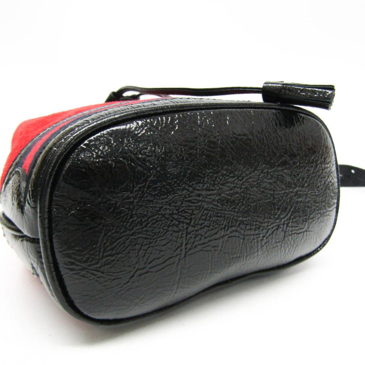 Gucci Drawstring Red Suede Shoulder Bag