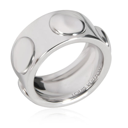 LOUIS VUITTON Empreinte 10 mm Band in 18K White Gold