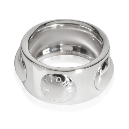 LOUIS VUITTON Empreinte 10 mm Band in 18K White Gold