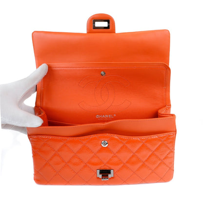Chanel Tangerine Quilted Glazed Caviar Classic Reissue