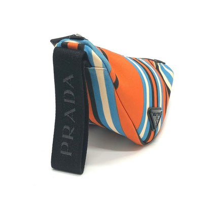 PRADA Triangle Logo Clutch Bag